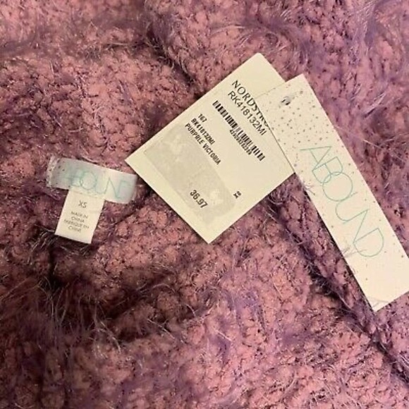 Abound Purple Lilac Soft Plush Turtleneck Y2K Sz XS - Picture 10 of 12
